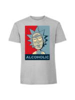 Męska koszulka  z nadrukiem – RICK ALKOHOLIC