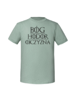 Męska koszulka  z nadrukiem – Bóg hodor ojczyzna - obrazek 7