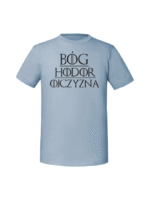 Męska koszulka  z nadrukiem – Bóg hodor ojczyzna - obrazek 4