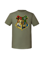 Męska koszulka  z nadrukiem – HOGWART HERB - obrazek 3