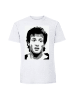 Męska koszulka  z nadrukiem – rocky balboa czarno biały - obrazek 7
