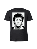 Męska koszulka  z nadrukiem – rocky balboa czarno biały - obrazek 9