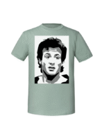 Męska koszulka  z nadrukiem – rocky balboa czarno biały - obrazek 3