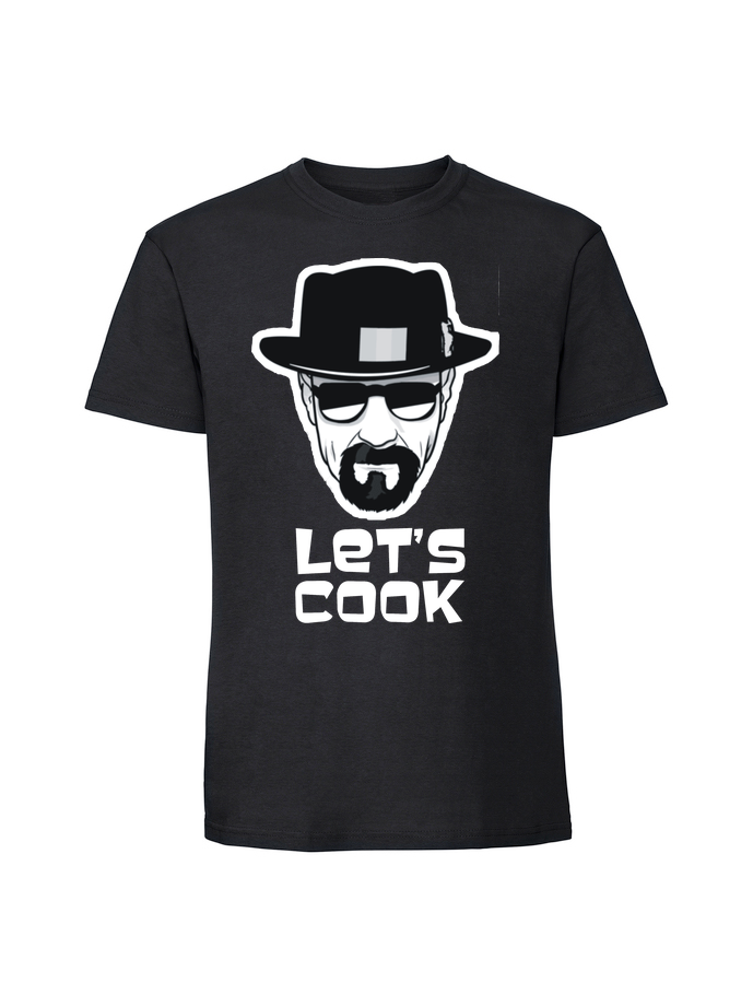 SE00039_czarna.png Męska koszulka z nadrukiem – Lets cook v2 - obrazek 1