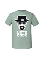 Męska koszulka  z nadrukiem – Lets cook v2 - obrazek 4