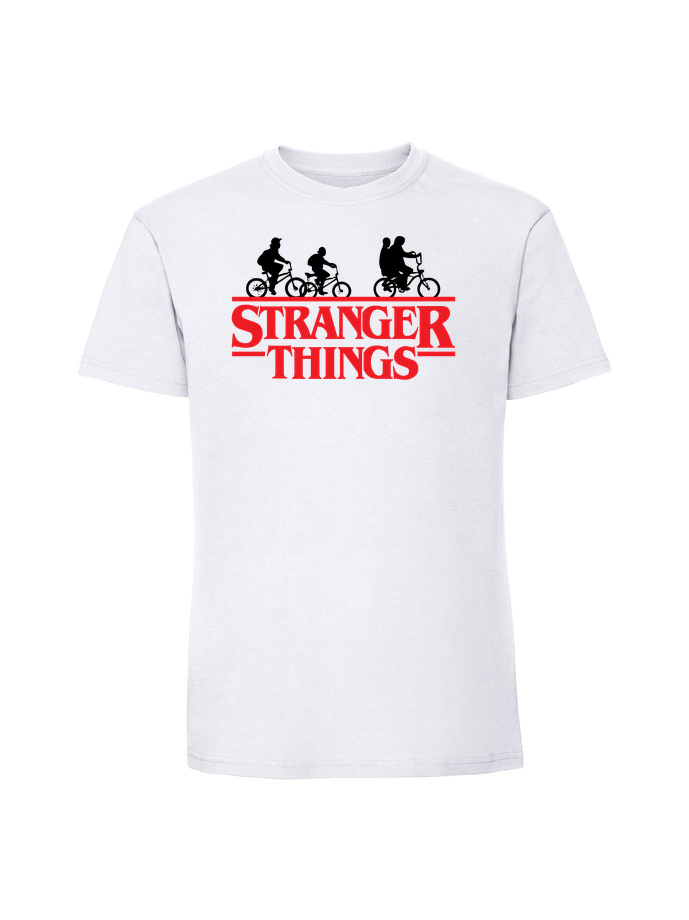 SE00042_biala.png Męska koszulka z nadrukiem – Stranger things v2 - obrazek 1