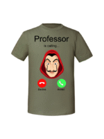 Męska koszulka  z nadrukiem – Proffesor is calling - obrazek 3