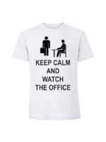 Męska koszulka  z nadrukiem – keep calm and watch the office - obrazek 6