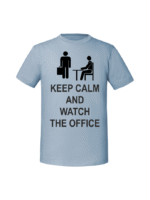 Męska koszulka  z nadrukiem – keep calm and watch the office - obrazek 5