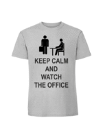 Męska koszulka  z nadrukiem – keep calm and watch the office - obrazek 7