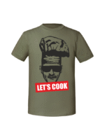 Męska koszulka  z nadrukiem – LET_S COOK v1 - obrazek 6