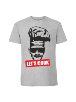 Męska koszulka  z nadrukiem – LET_S COOK v1 - obrazek 4