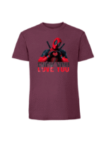 Męska koszulka  z nadrukiem – DEADPOOL FUCK YOU LOVE YOU - obrazek 4