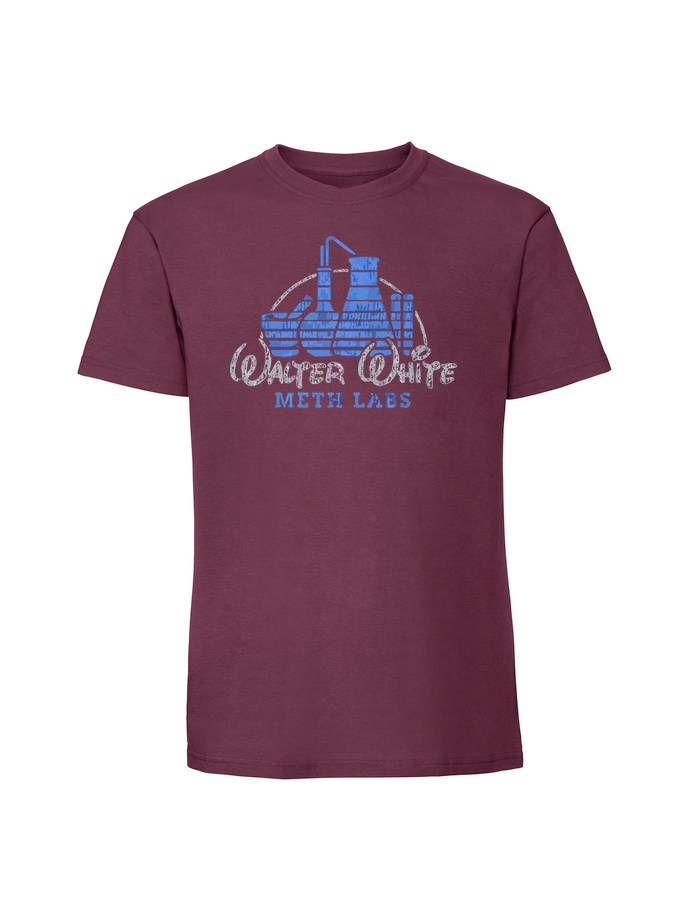 SE00063_burgundowa.png Męska koszulka z nadrukiem – walter white - obrazek 1