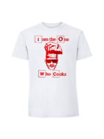 Męska koszulka  z nadrukiem – I am the one who cooks - obrazek 7