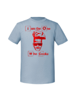 Męska koszulka  z nadrukiem – I am the one who cooks - obrazek 5