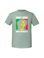 Męska koszulka  z nadrukiem – one love bob marley