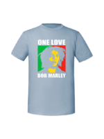 Męska koszulka  z nadrukiem – one love bob marley - obrazek 8