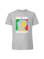 Męska koszulka  z nadrukiem – one love bob marley - obrazek 4