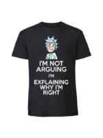 Męska koszulka  z nadrukiem – RICK I AM NOT ARGUING