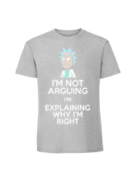 Męska koszulka  z nadrukiem – RICK I AM NOT ARGUING - obrazek 4