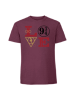 Męska koszulka  z nadrukiem – LOVE HOGWART HARRY POTTER - obrazek 3