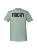 Męska koszulka  z nadrukiem – rocky napis - obrazek 4
