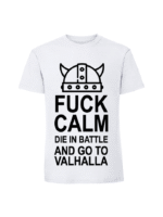Męska koszulka  z nadrukiem – Fuck calm die in battle - obrazek 6