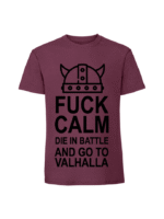Męska koszulka  z nadrukiem – Fuck calm die in battle - obrazek 7