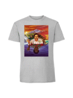 Męska koszulka  z nadrukiem – PABLO ESCOBAR ZDJĘCIE - obrazek 3