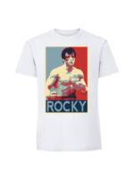 Męska koszulka  z nadrukiem – rocky w trzech kolorach + napis - obrazek 3