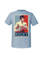 Męska koszulka  z nadrukiem – rocky w trzech kolorach + napis - obrazek 6