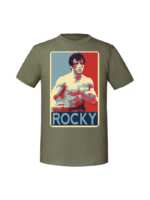 Męska koszulka  z nadrukiem – rocky w trzech kolorach + napis - obrazek 5