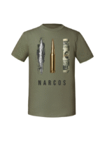 Męska koszulka  z nadrukiem – NARCOS POCISK BANKNOT - obrazek 6