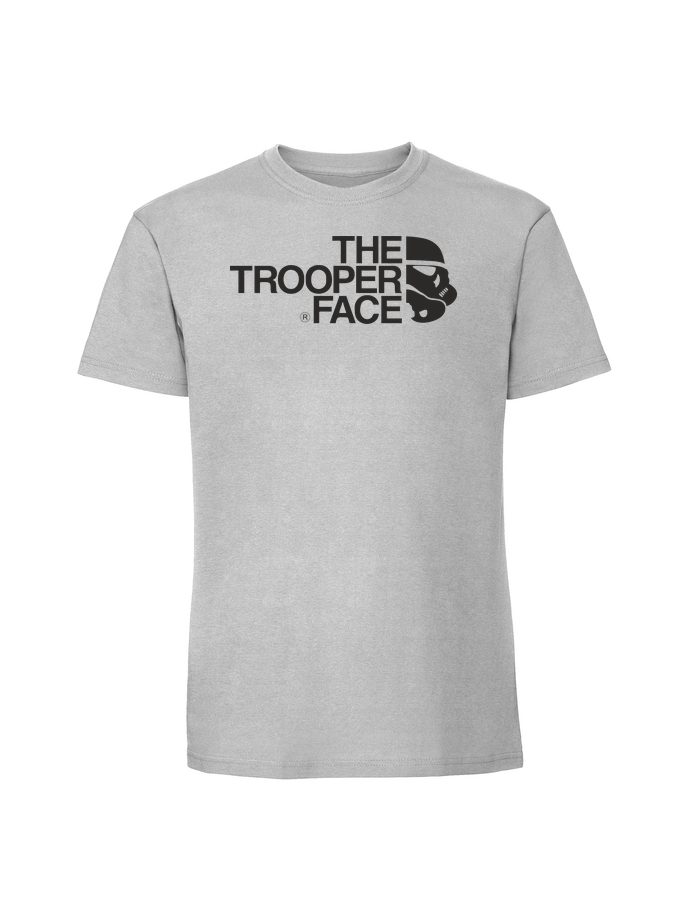 SE00100_pastelowy_szary.png Męska koszulka z nadrukiem – THE TROOPER FACE - obrazek 1