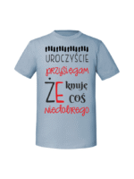 Męska koszulka  z nadrukiem – uroczyście-przysięgam-że-knuję-coś-niedobrego - obrazek 5