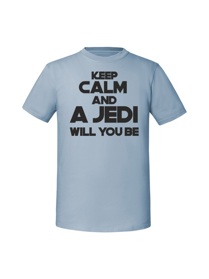 SE00129_mineralny_blekit.png Męska koszulka z nadrukiem – keep calm and a jedi - obrazek 1