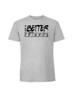Męska koszulka  z nadrukiem – Life is always better with friends - obrazek 6