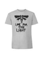 Męska koszulka  z nadrukiem – LOOK FOR THE LIGHT THE LAST OF US - obrazek 4