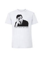 Męska koszulka  z nadrukiem – what_s what she said michael scott - obrazek 4