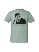 Męska koszulka  z nadrukiem – what_s what she said michael scott - obrazek 5