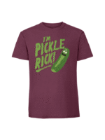 Męska koszulka  z nadrukiem – i am a pickle rick - obrazek 5