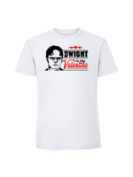 Męska koszulka  z nadrukiem – Dwight is my valentine - obrazek 3