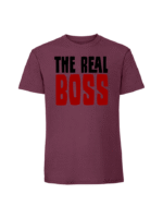 Męska koszulka  z nadrukiem – The boss the real boss v2 - obrazek 6