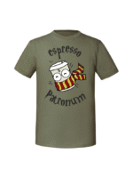 Męska koszulka  z nadrukiem – espresso patronum