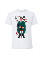 Męska koszulka  z nadrukiem – dwight schrute the office merry christmas