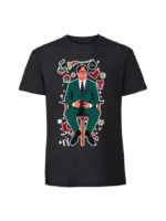 Męska koszulka  z nadrukiem – dwight schrute the office merry christmas - obrazek 3