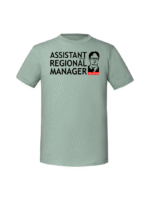 Męska koszulka  z nadrukiem – assistant regional manager - obrazek 3