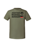 Męska koszulka  z nadrukiem – assistant regional manager - obrazek 4