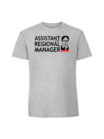 Męska koszulka  z nadrukiem – assistant regional manager - obrazek 5